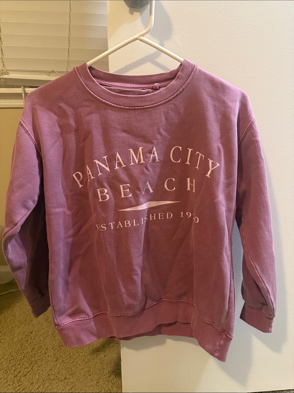Panama City Beach Mauve Graphic Sweatshirt